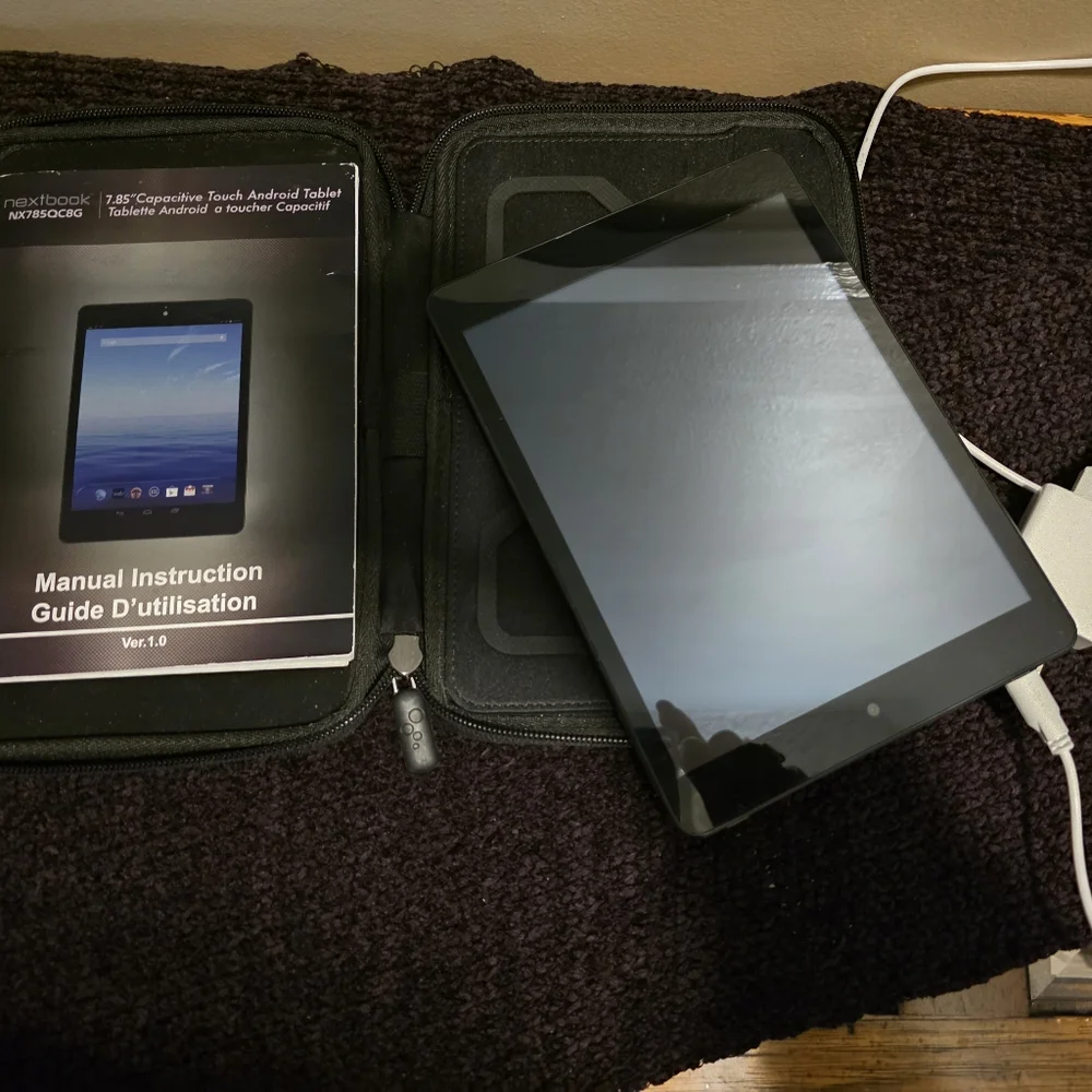 Black Tablet with Accessories